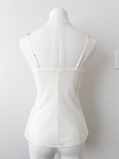 Blush Floral Mesh Camisole Set