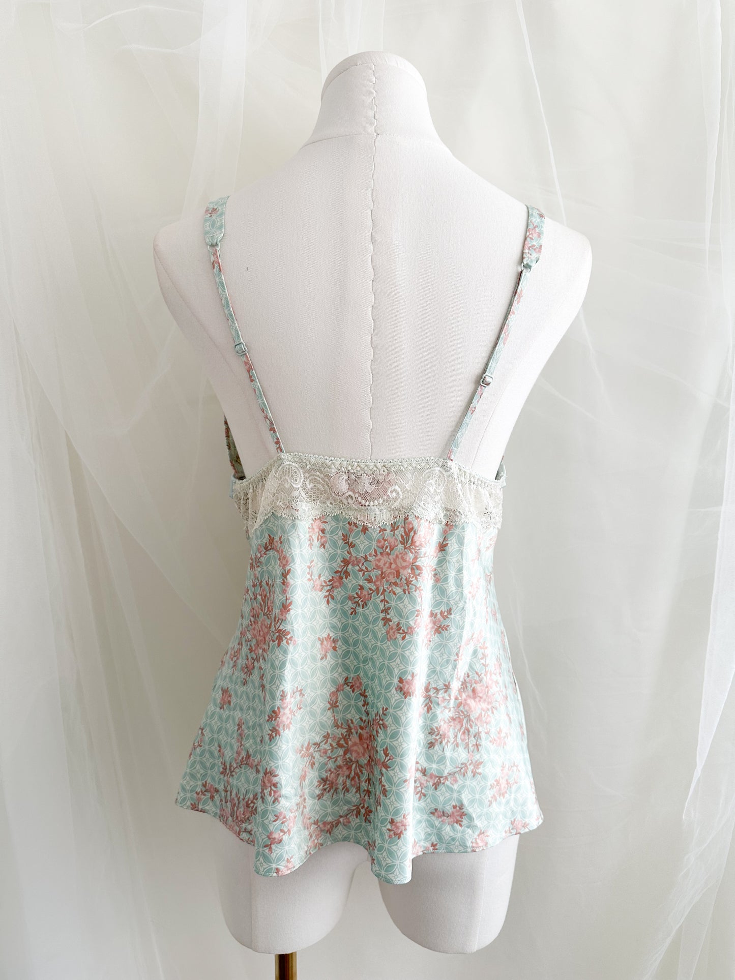 Vintage Porcelain Rose Camisole