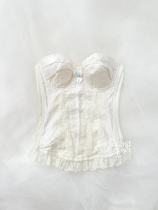 Vintage Bridal Lace Corset 32-34B