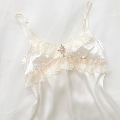 Satin Ruffle Charm Camisole