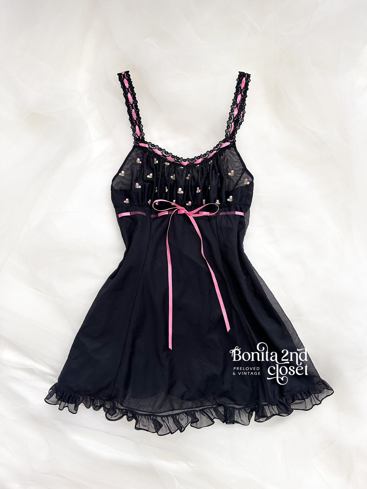 Vintage Betsey Johnson Milkmaid Babydoll
