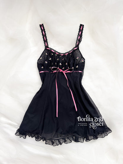 Vintage Betsey Johnson Milkmaid Babydoll