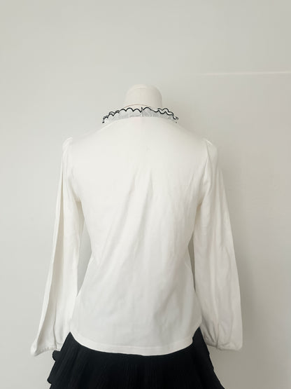 Mezzo Piano Ruffle Blouse