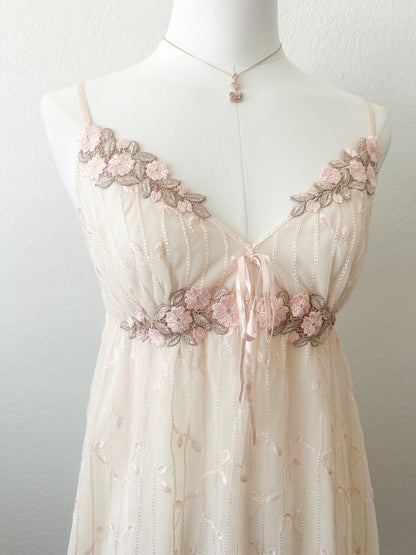 Babydoll Garden Veil Slipdress