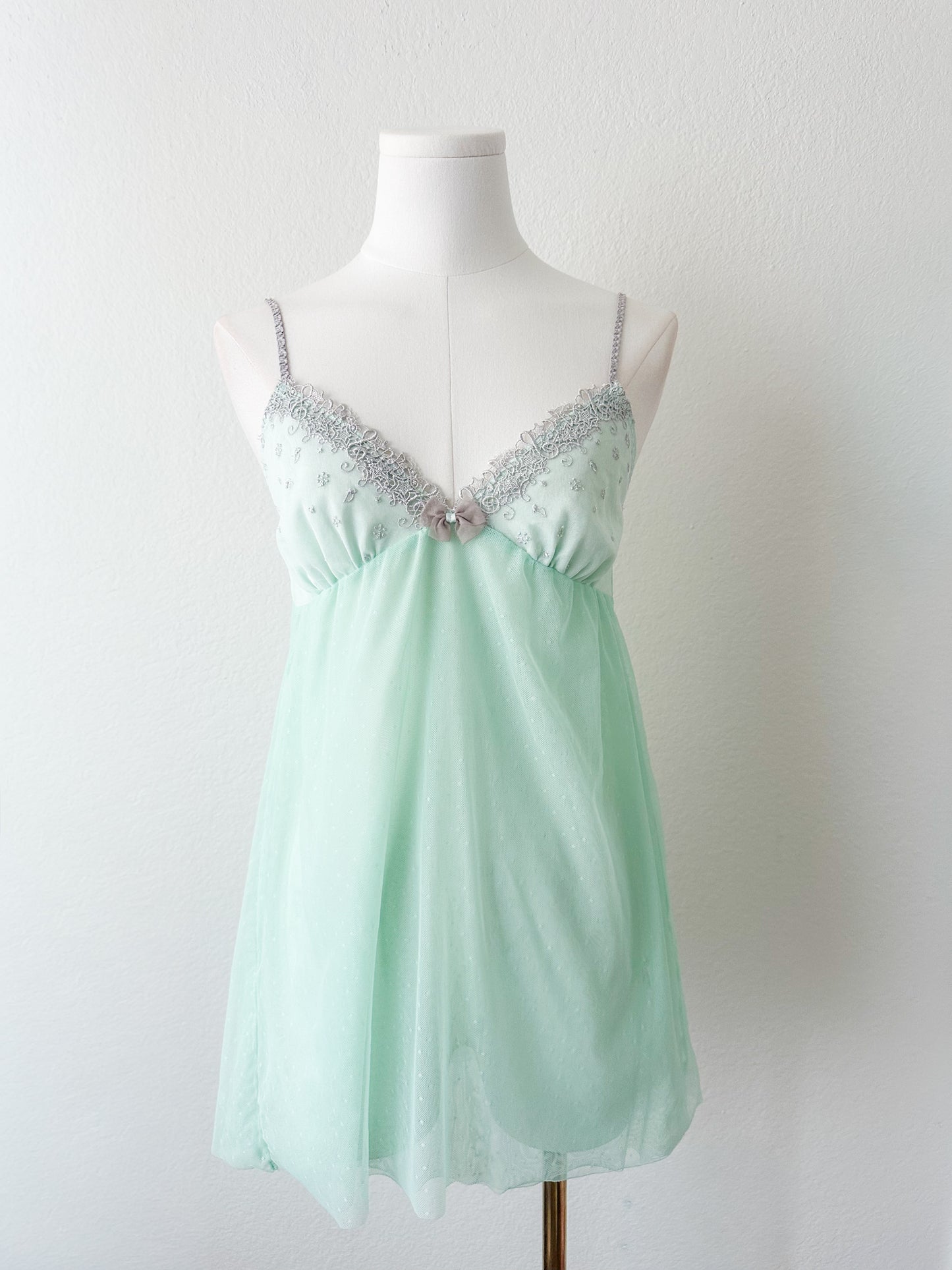 Seafoam Melody Babydoll Slip