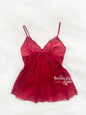 Red Beaded Lace Camisole