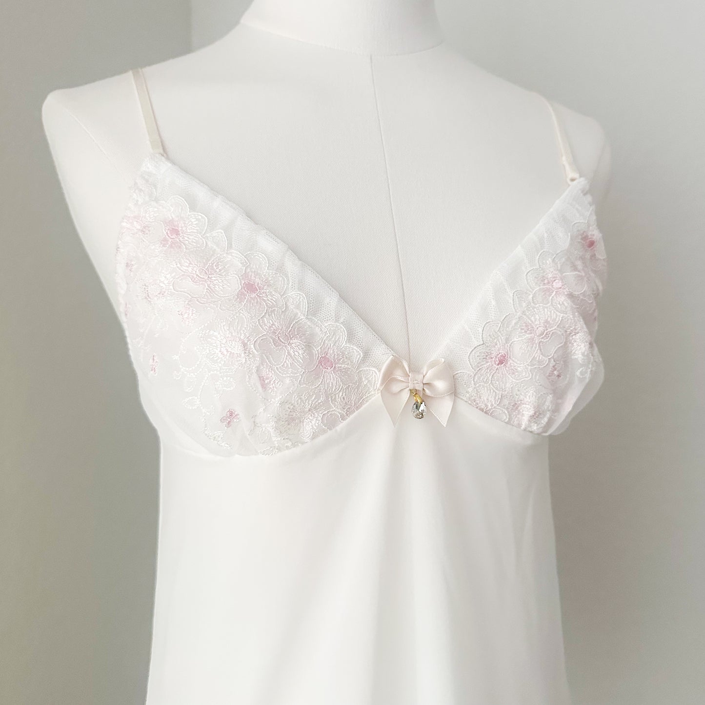 Blush Bloom Lace Slipdress
