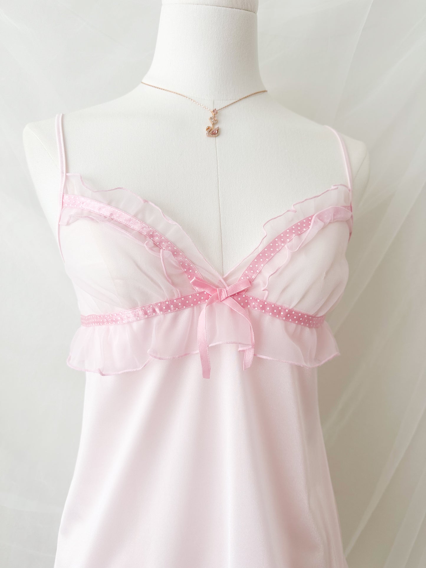 Pink Polkadot Slipdress