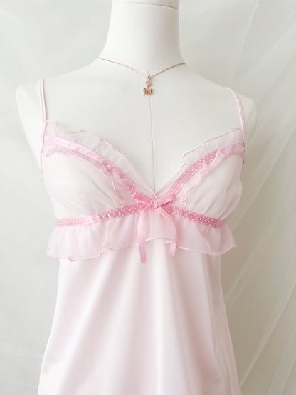 Pink Polkadot Slipdress