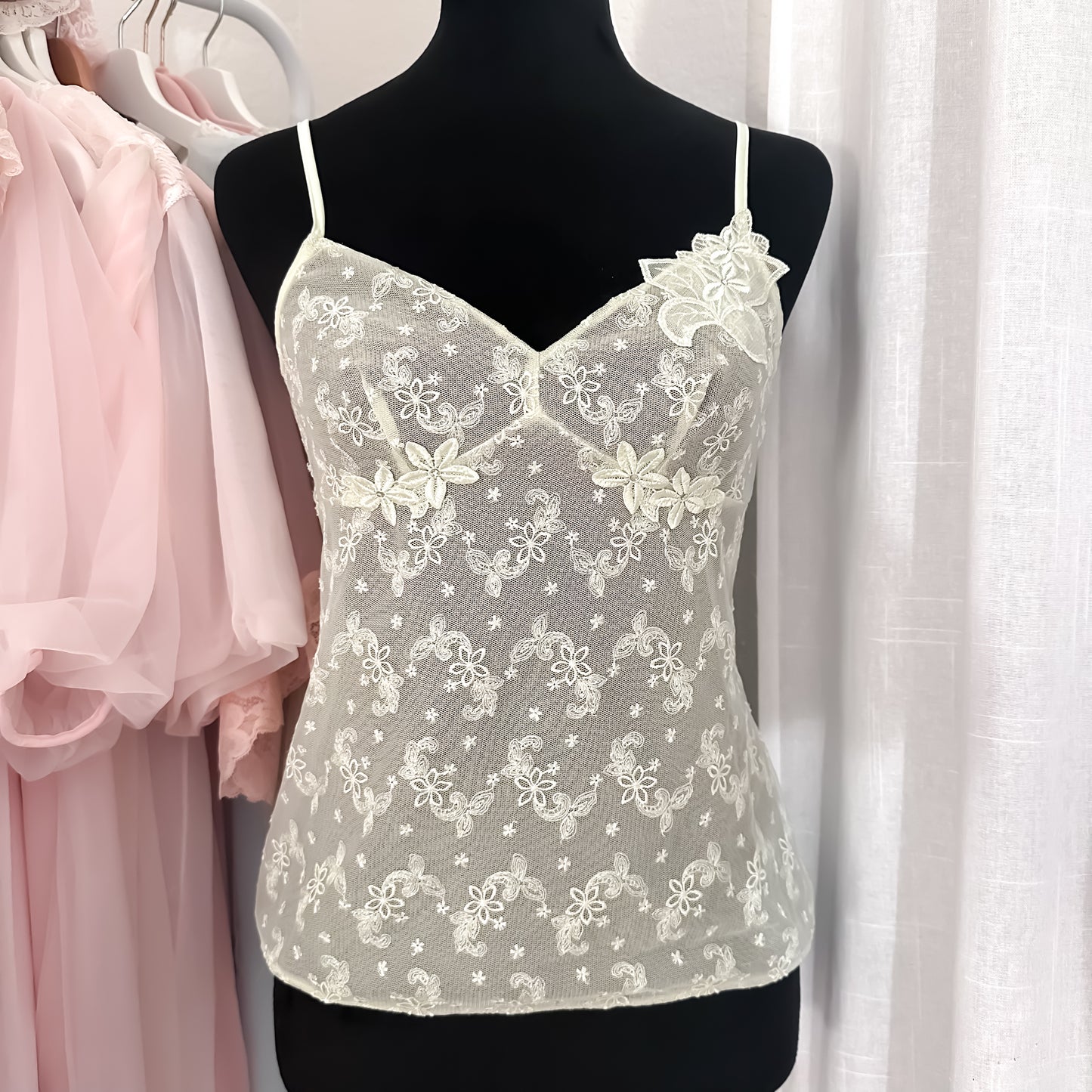 Coquette Fairy Sheer Floral Camisole