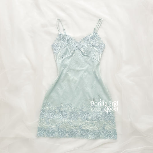 Blueberry Floral Lace Slip