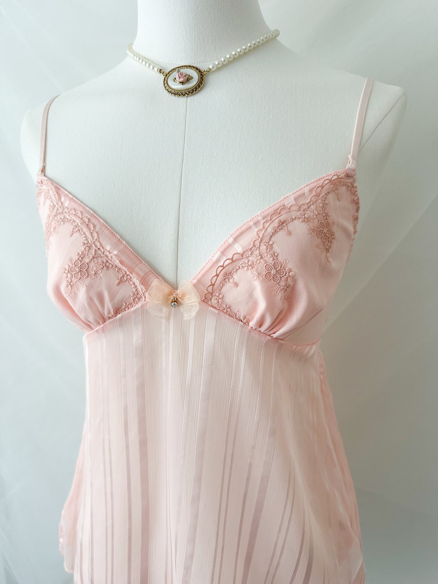 Blush Stripe Babydoll Camisole