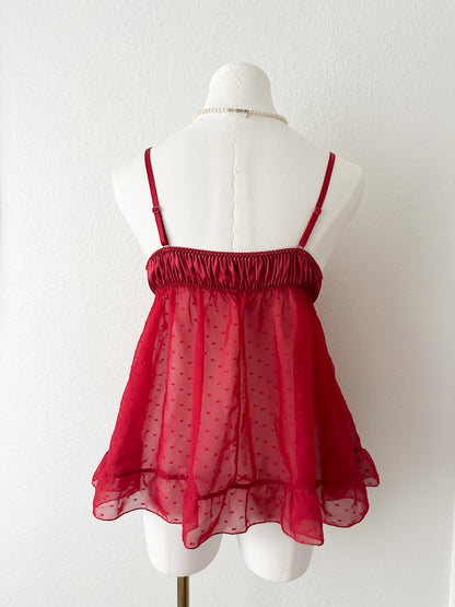 Crimson Love Babydoll Camisole