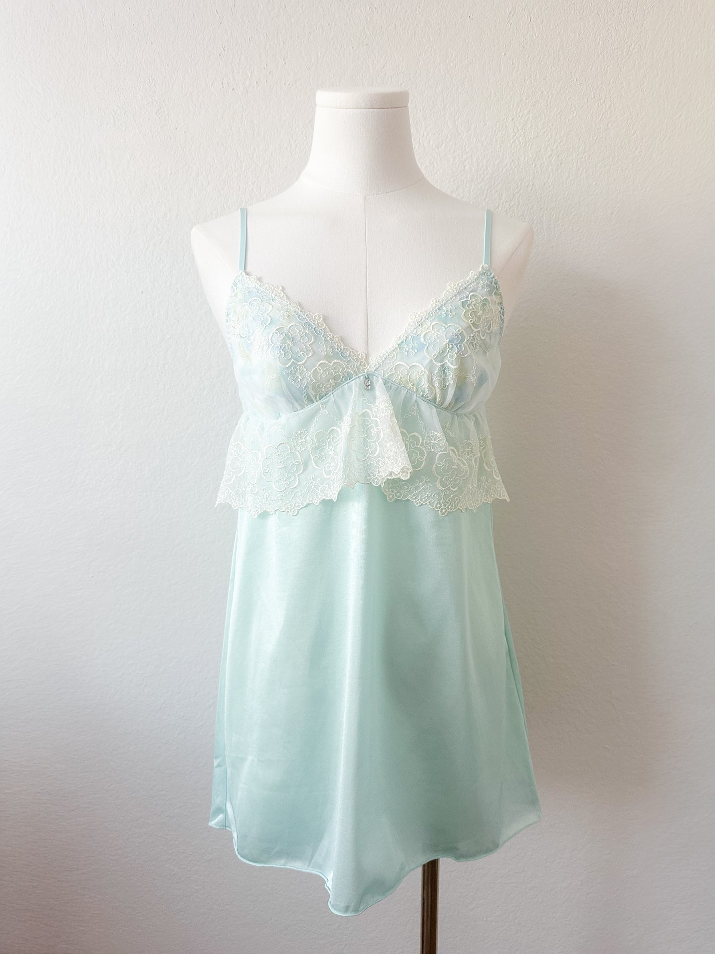 Mint Lace Lullaby Slipdress