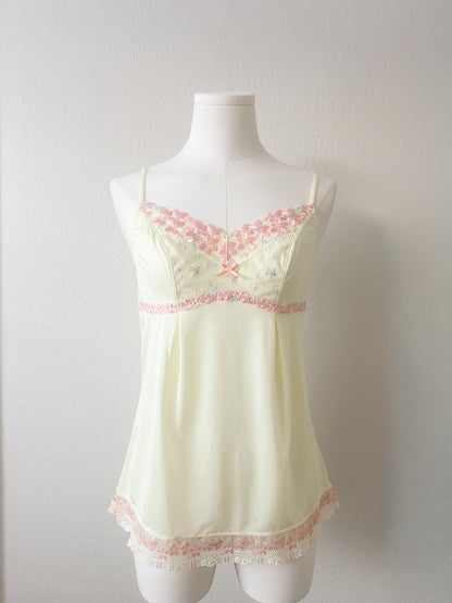 Butter Cream Floral Camisole