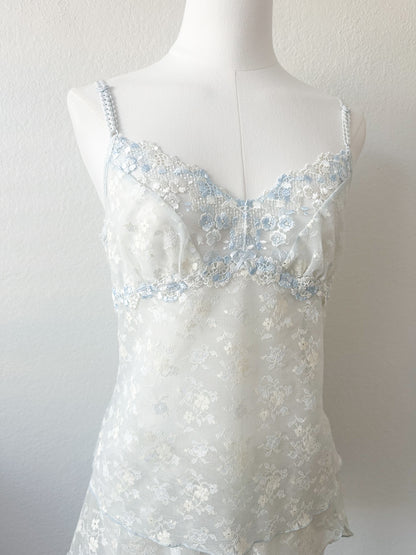 Mist Flower Sheer Lace Set