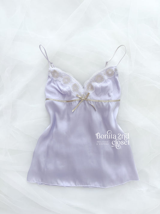 Lilac Satin Lace Camisole