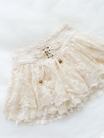 Liz Lisa Cream Lace Corset Skirt