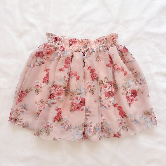 Japanese Coquette Floral Mini Skirt